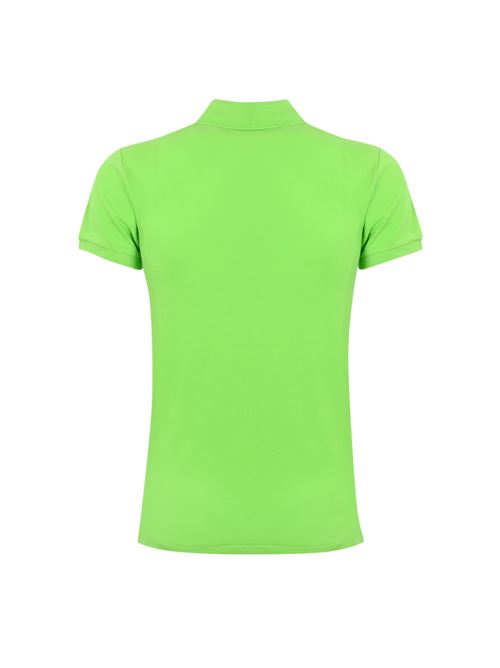 Polo due bottoni in cotone con logo verde POLO RALPH LAUREN | 710795080021